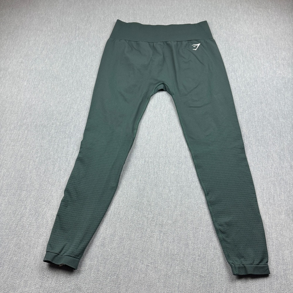Gymshark Leggings Womens 2XL Green Vital Regular 27" Stretch Workout Gym Train